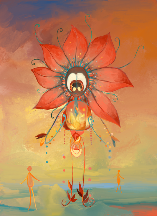 "Fire Flower" fine art print